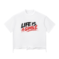 TF Gamble Snow Wash Raw-Hem Boxy T-shirt