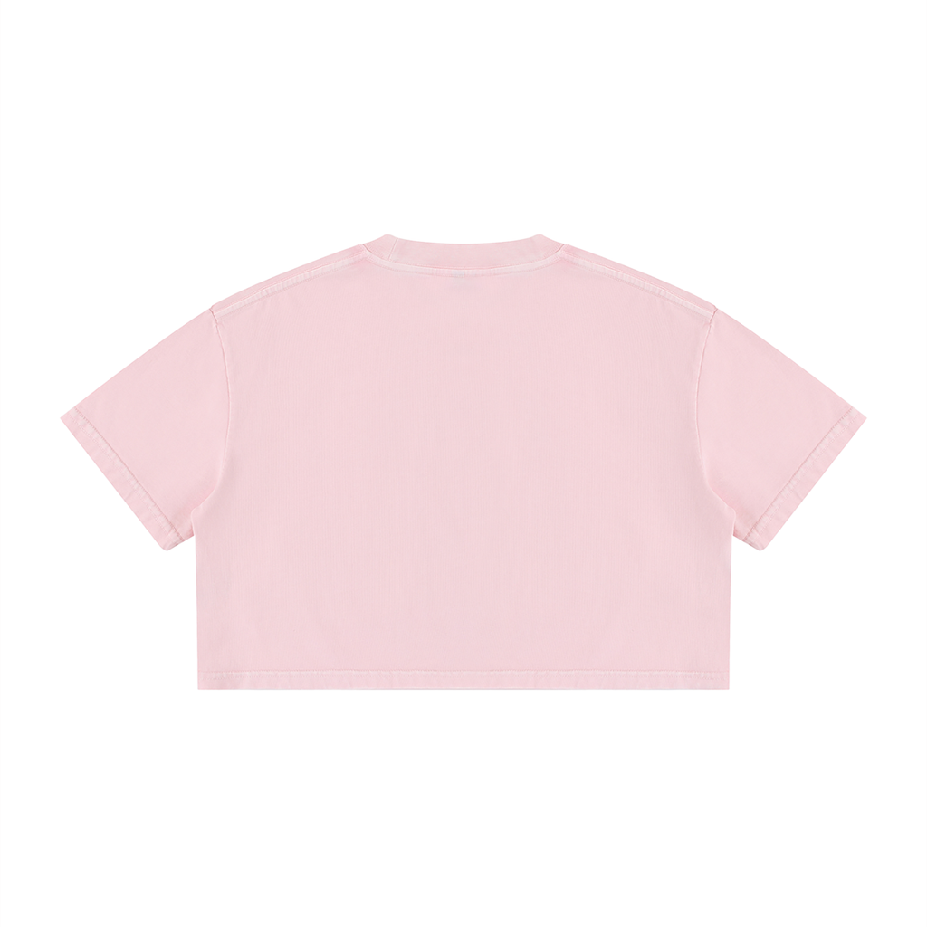 TF Groovy Mineral Wash Cotton Crop T-Shirt