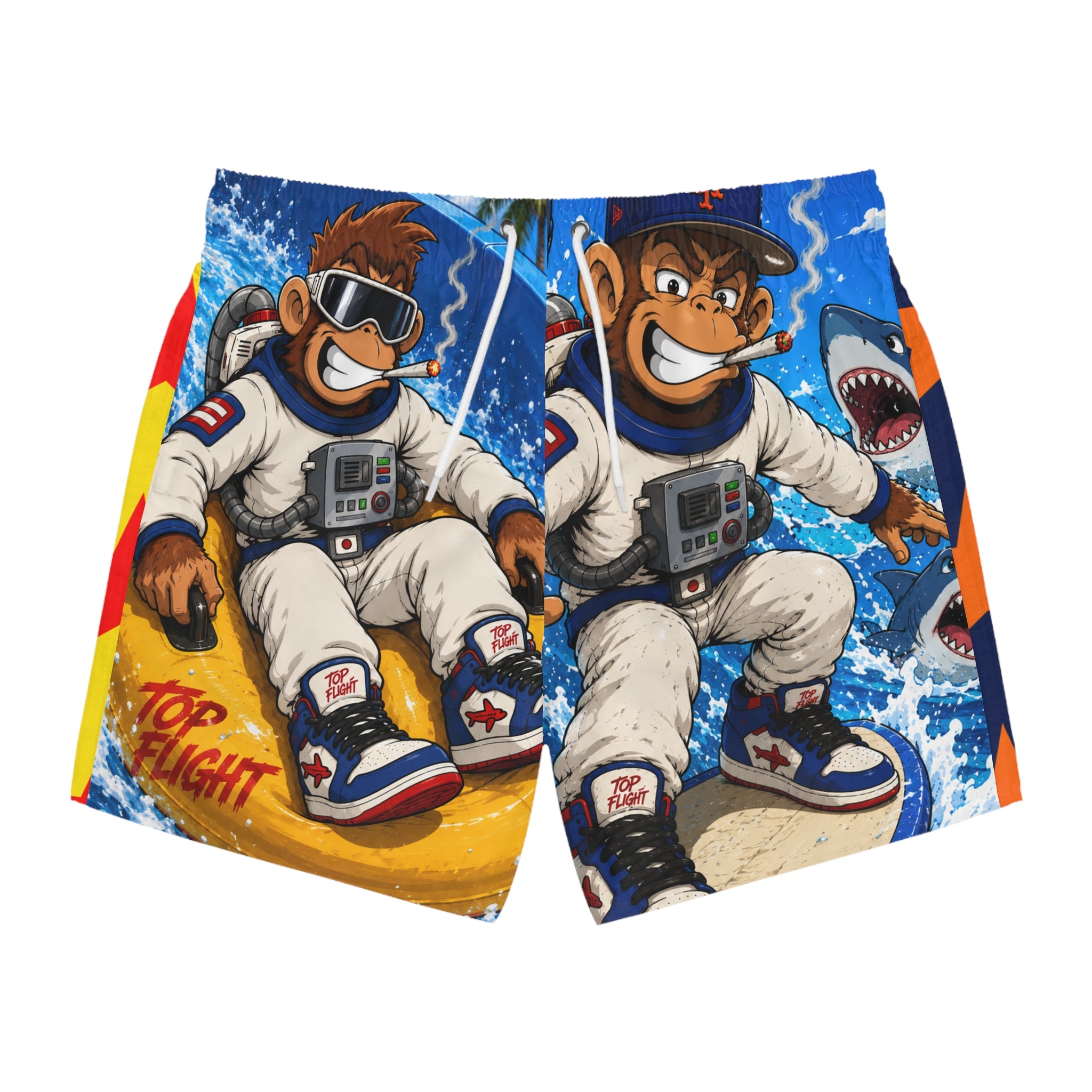 Top Flight Monkey Astronaut Swim Trunks