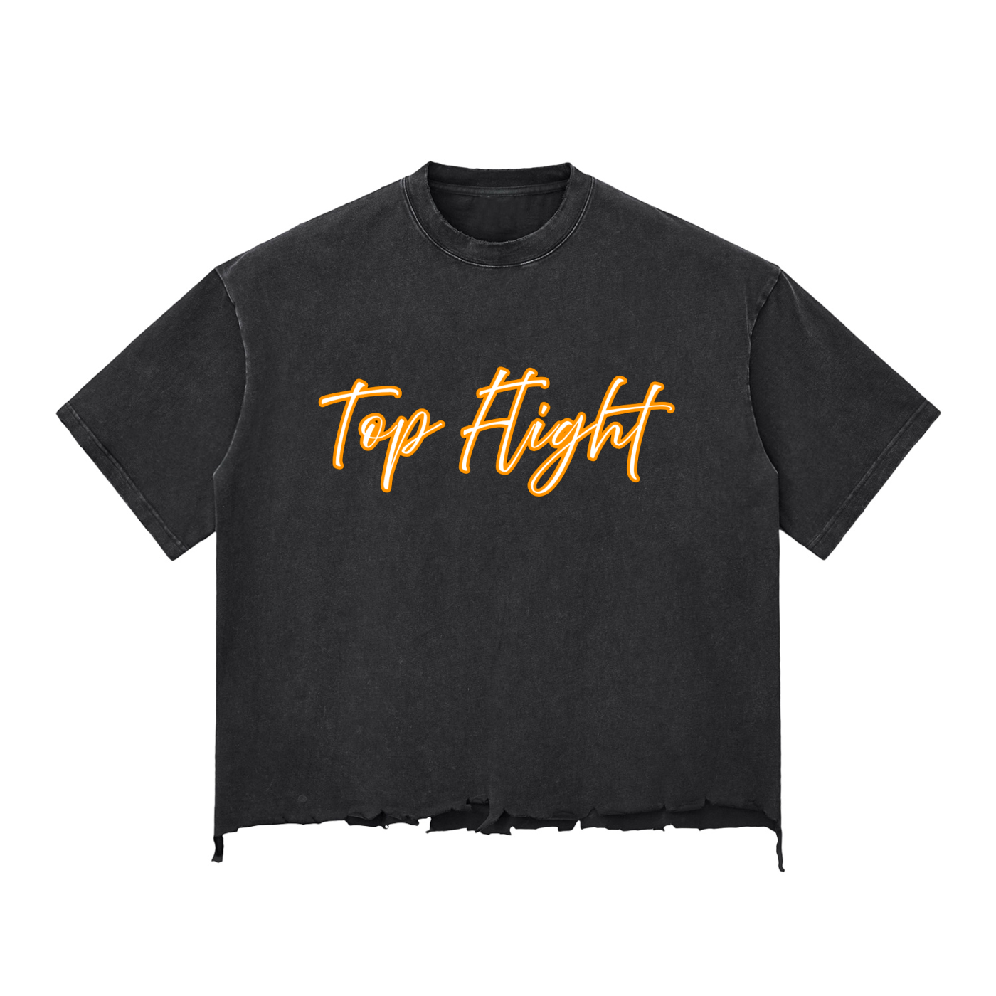 TF Deadass Love NY Snow Wash Raw-Hem Boxy T-shirt (DTG)