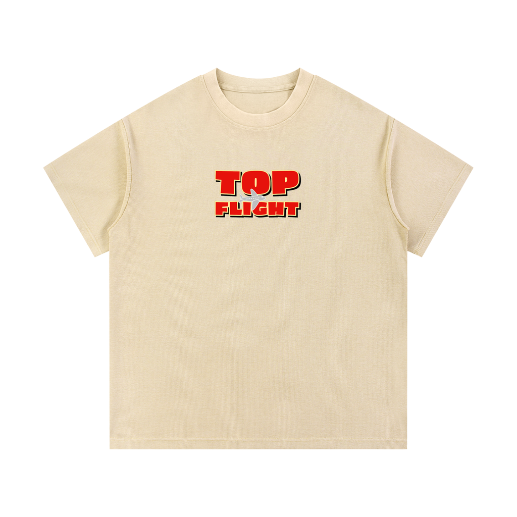 TF Unisex Villain Quote Mineral Wash Waffle Knit T-Shirt