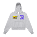 Women’s Respect Fleeced Zip-Up Cropped Hoodie