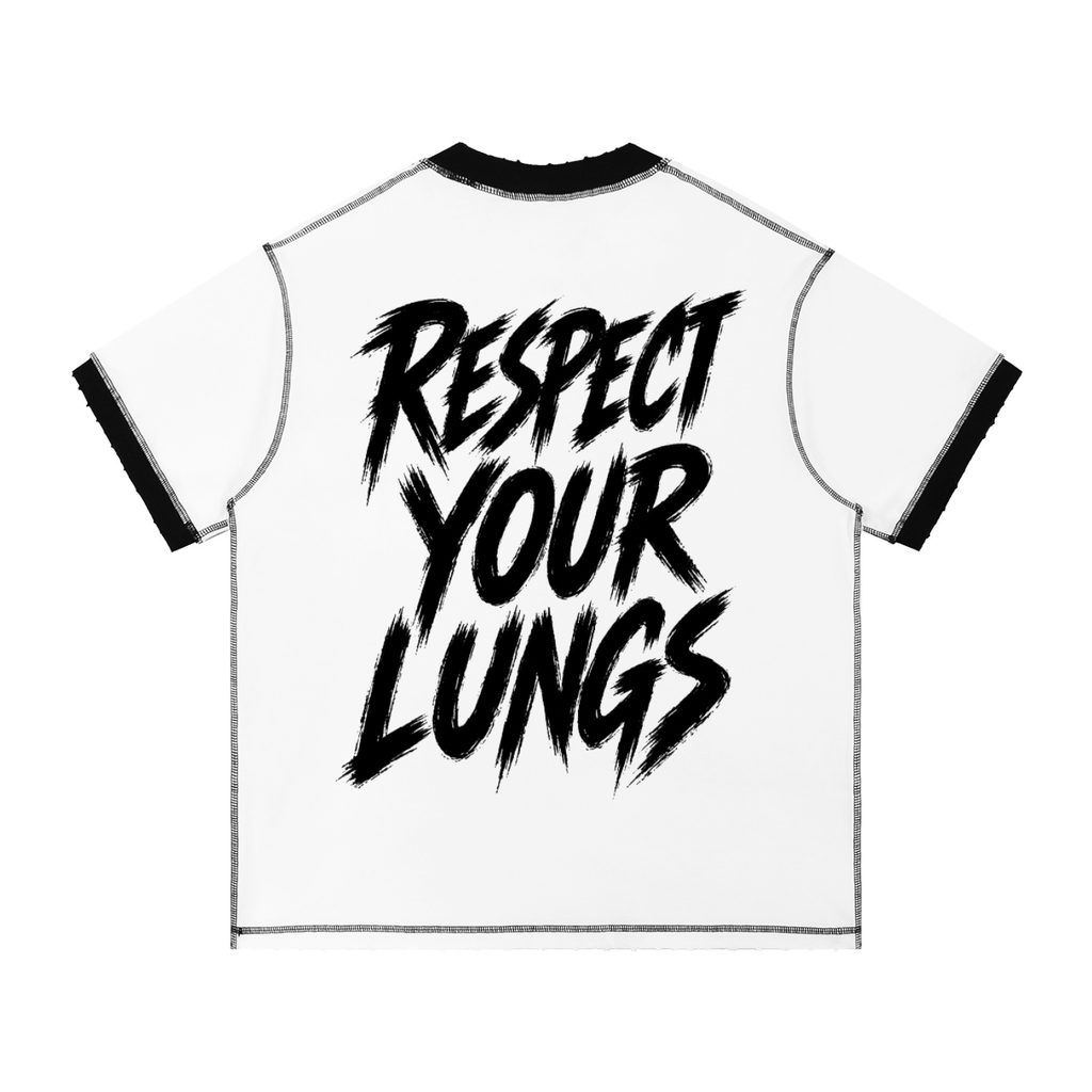 TF Unisex Contrast-Stitched Cotton T-Shirt