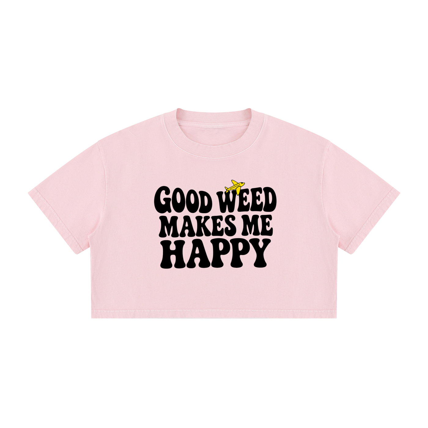 TF Groovy Mineral Wash Cotton Crop T-Shirt
