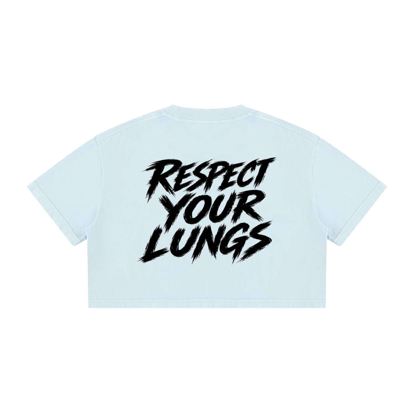 Women's I Deadass Love NY Mineral Wash Crop T-Shirt