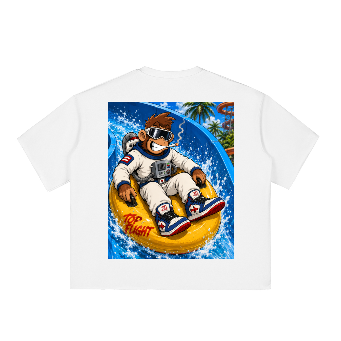 Monkey Astronaut Boxy T-Shirt (DTG)