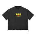 TF TRAP Snow Wash Raw-Hem Boxy T-shirt