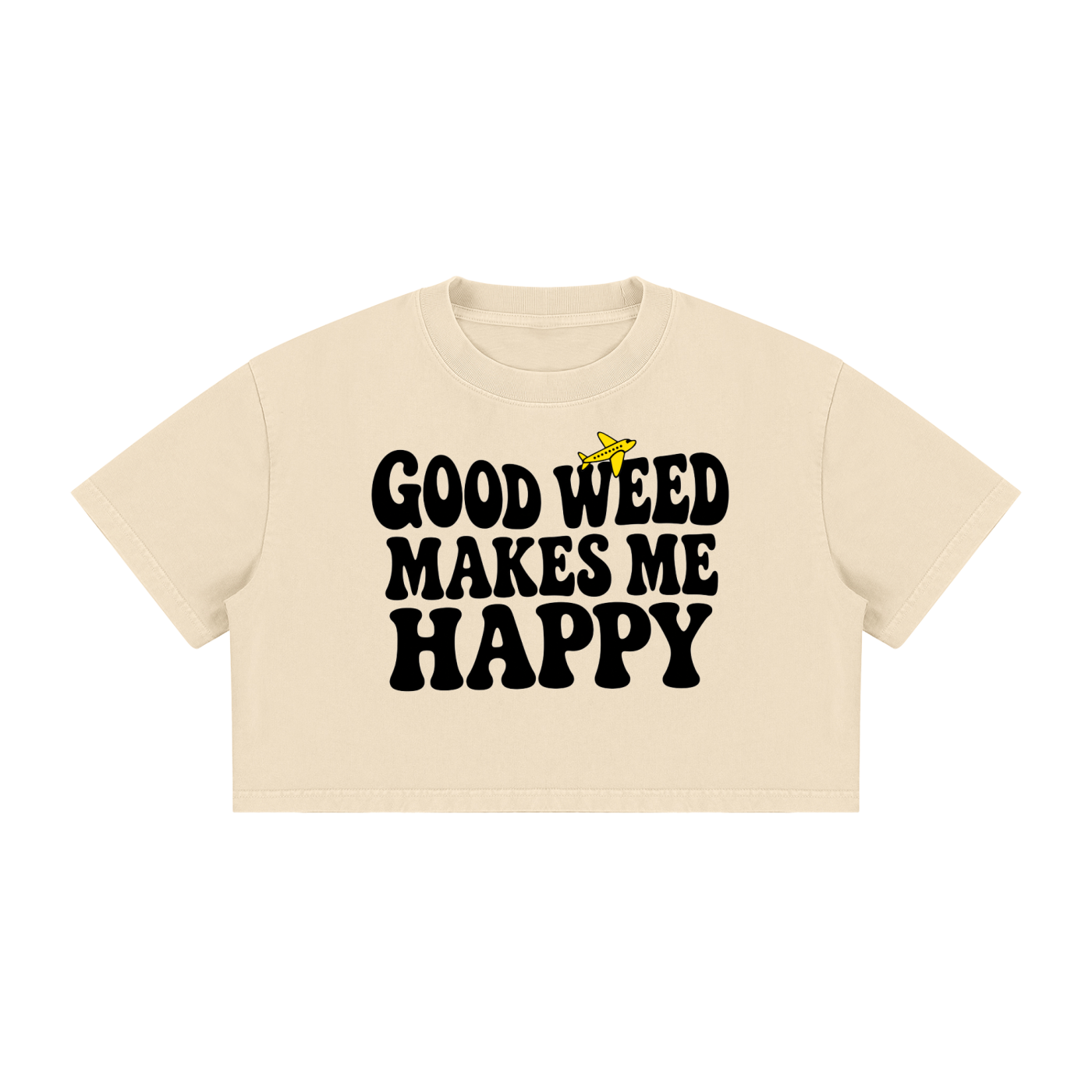TF Groovy Mineral Wash Cotton Crop T-Shirt