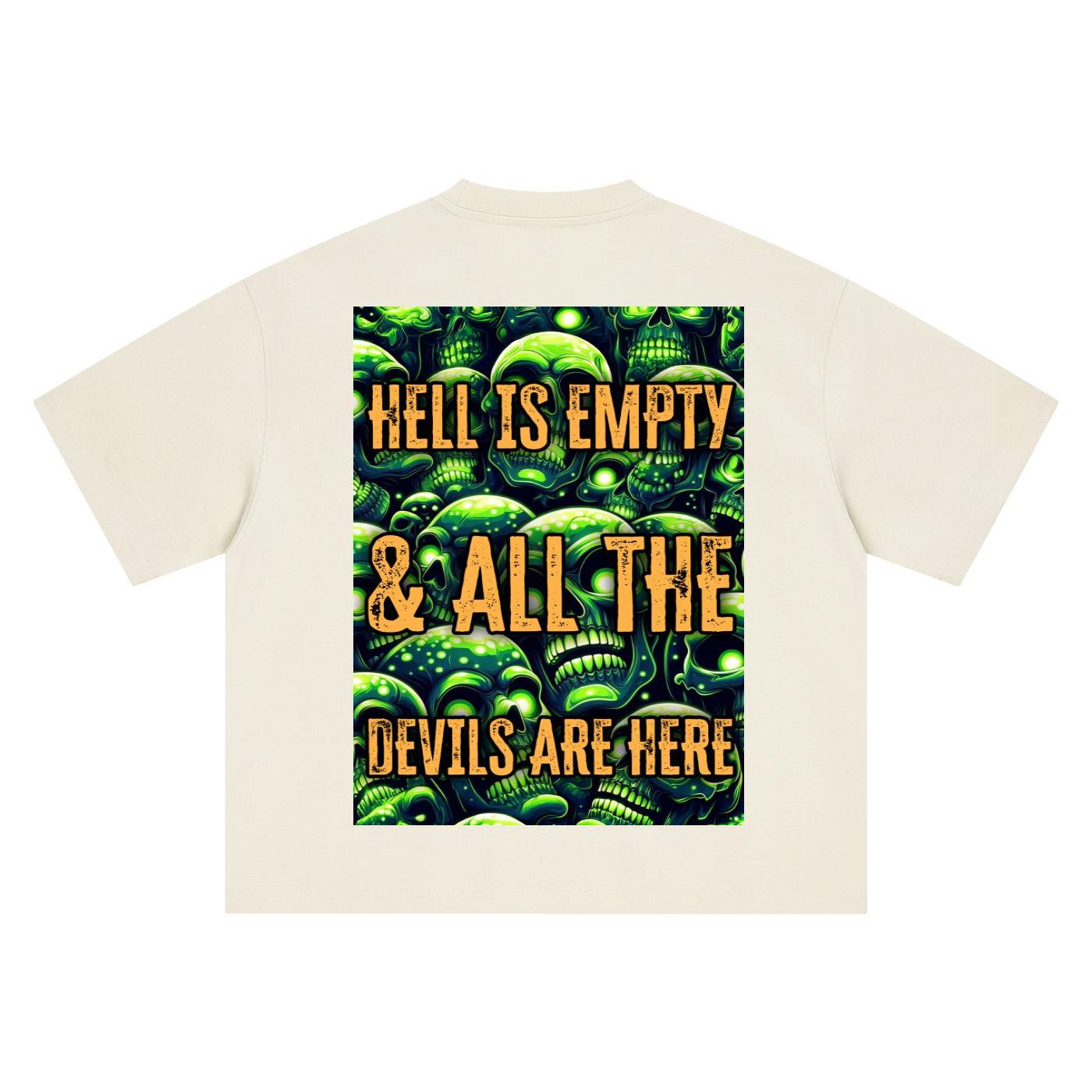 TF Hell is Empty Boxy Oversized T-Shirt