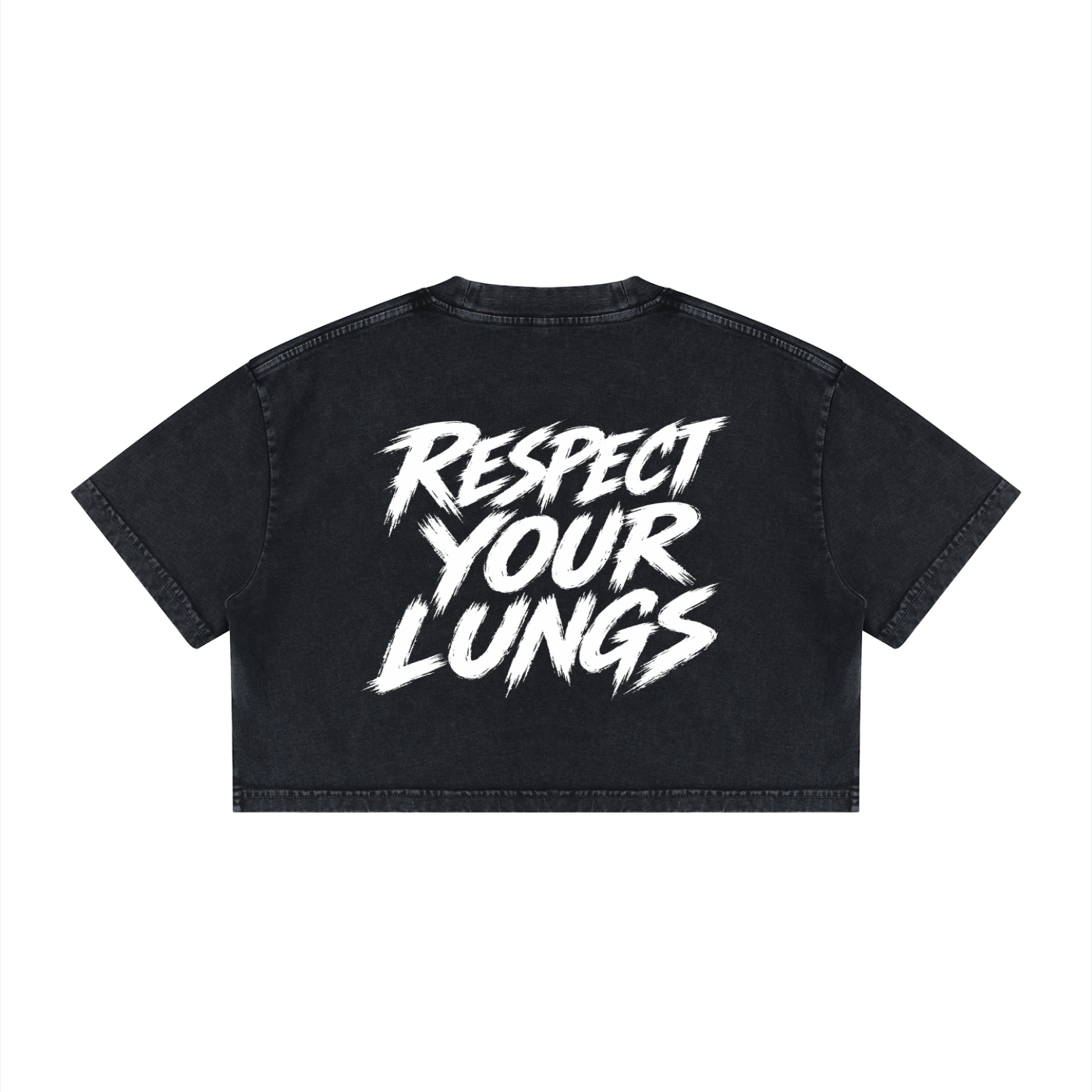Women's I Deadass Love NY Mineral Wash Crop T-Shirt