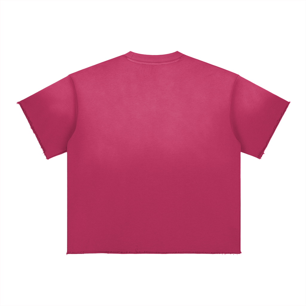 TF Unisex Groovy Sun Fade Raw Edge T-Shirt