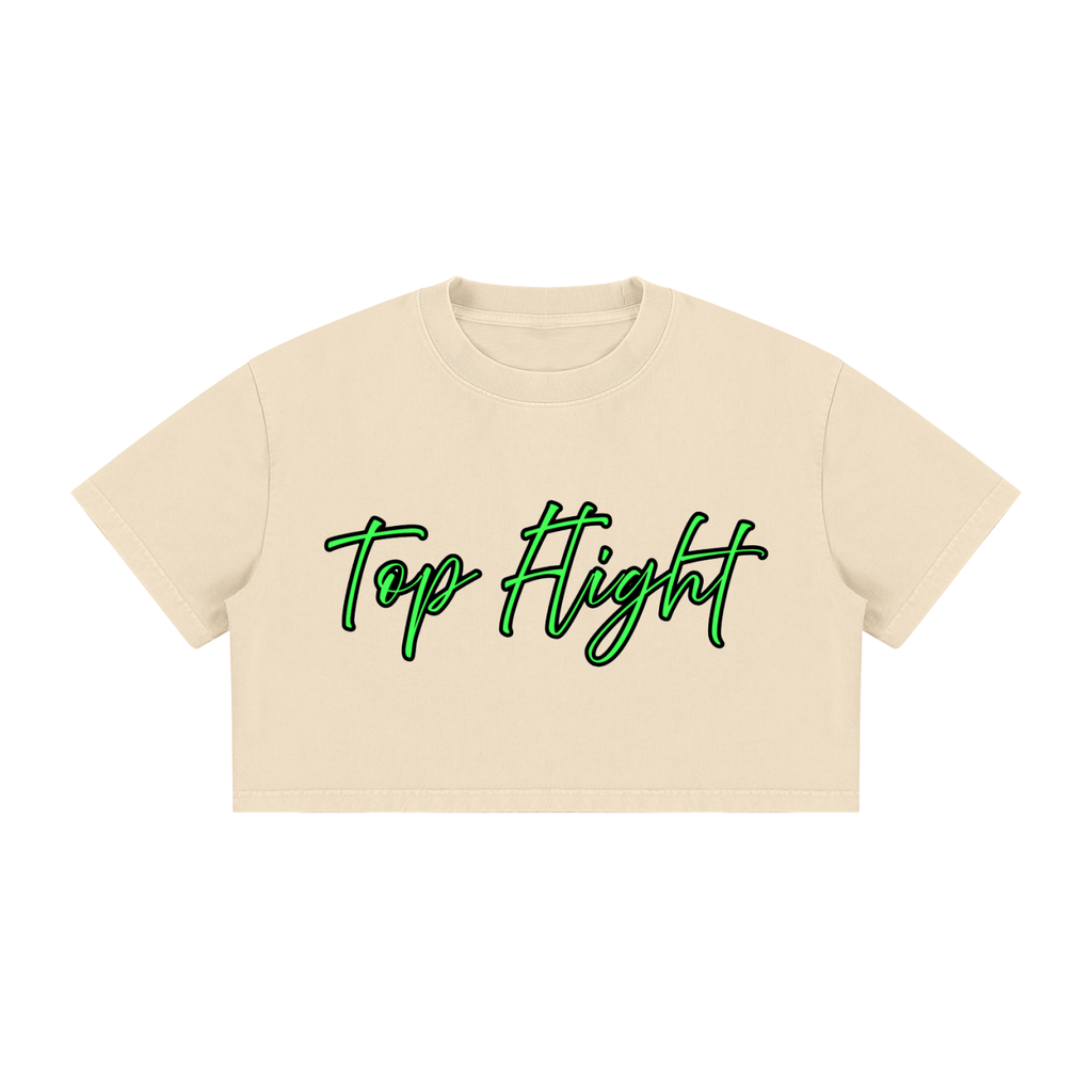 Women's Self Love Mineral Wash Crop T-Shirt