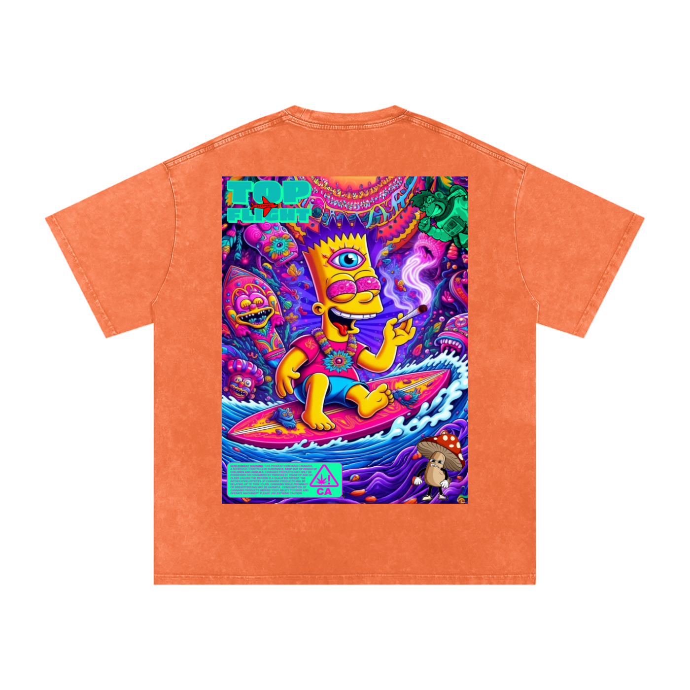 Top Flight Mylar Psychedelic T-Shirt (DTG)
