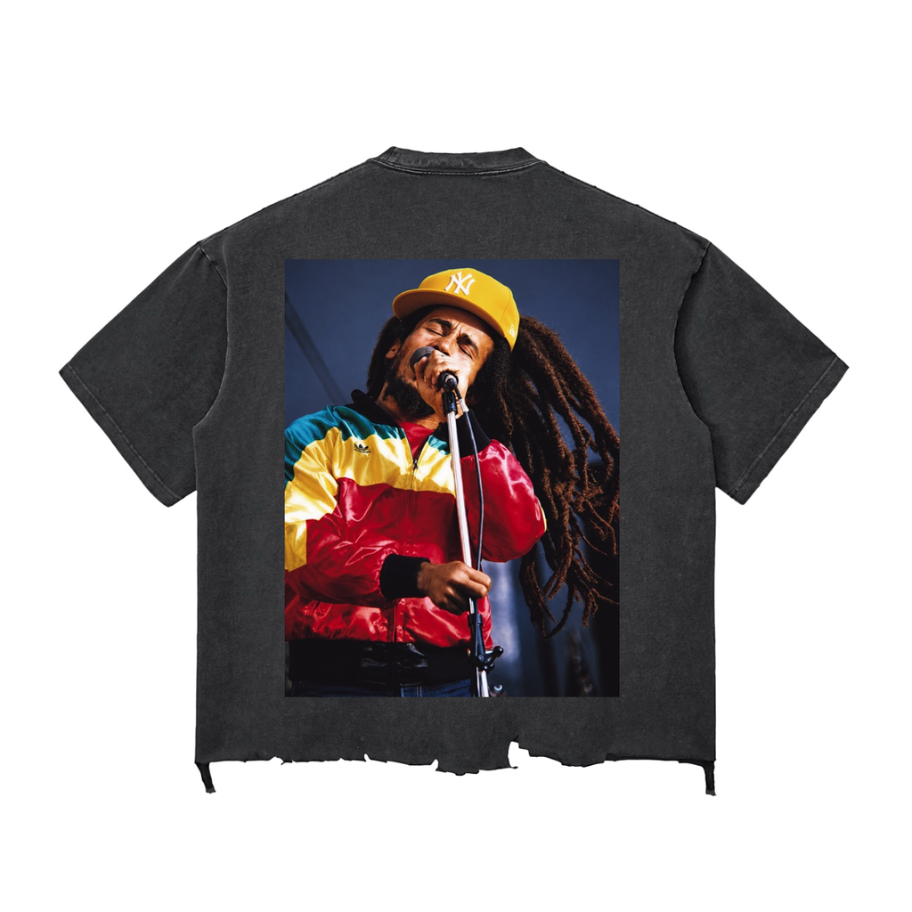 TF Marley Snow Wash Raw-Hem Boxy T-shirt