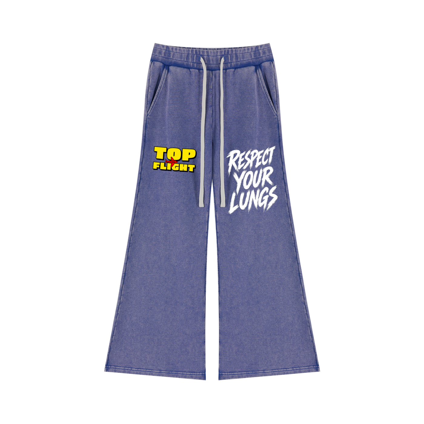 Top Flight Mineral Wash Flared Leg Sweatpants (DTG)