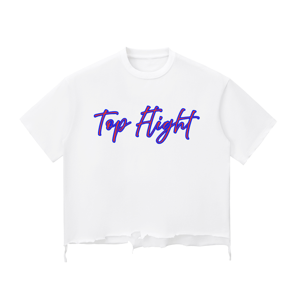 TF Kisses Snow Wash Raw-Hem Boxy T-shirt