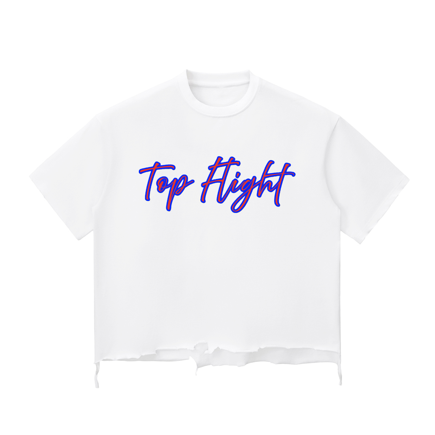 TF Kisses Snow Wash Raw-Hem Boxy T-shirt