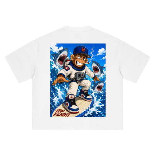 TF Astronaut Monkey Boxy Oversized T-Shirt (DTG)