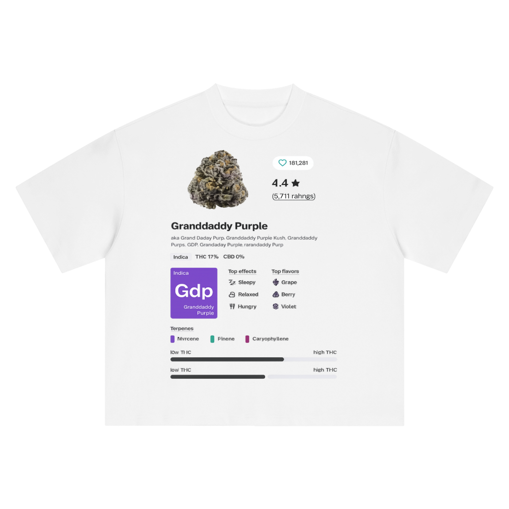 TF Grandaddy Purple Boxy Oversized T-Shirt