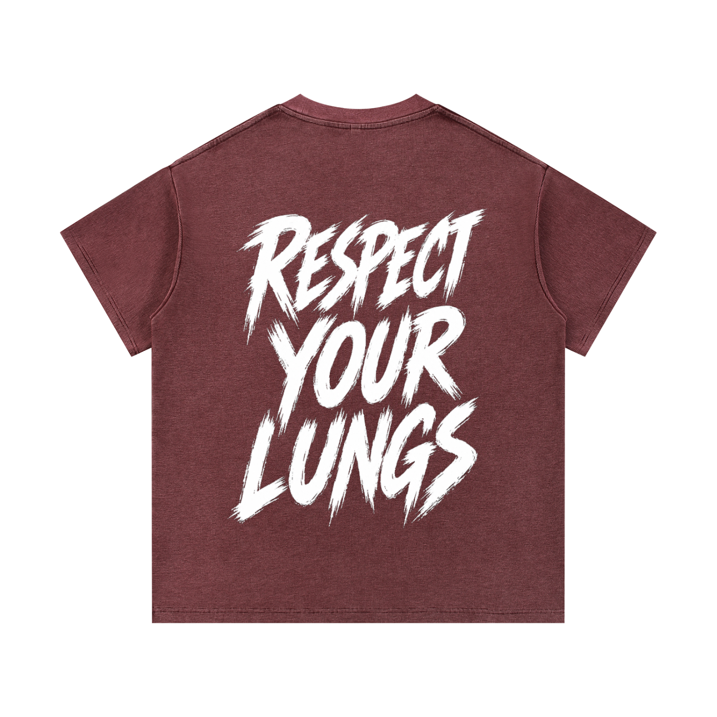 TF Unisex Respect Mineral Wash Waffle Knit T-Shirt
