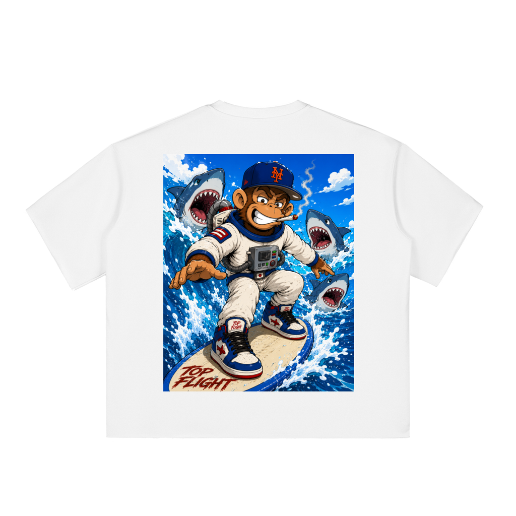 NY Monkey Astronaut Boxy T-Shirt (DTG)