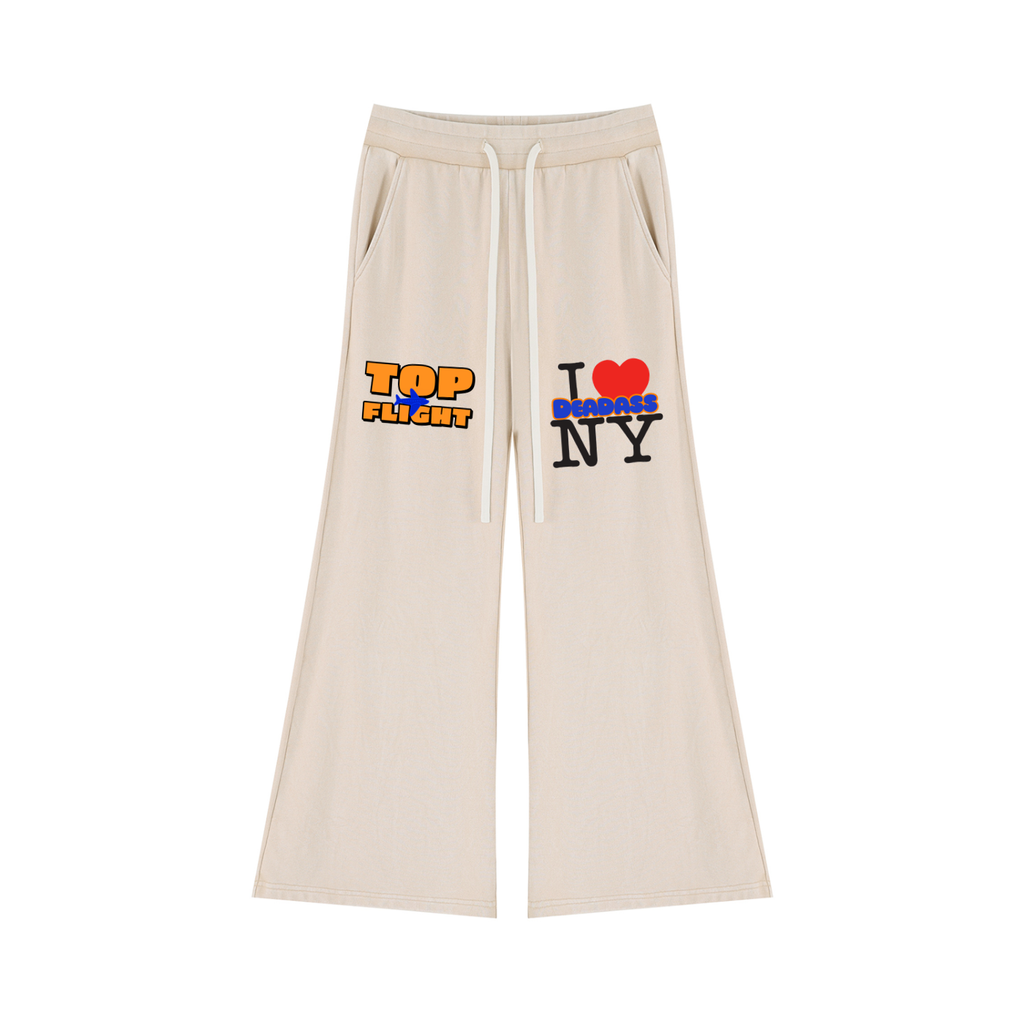 Top Flight Mineral Wash Flared Leg Sweatpants (DTG)