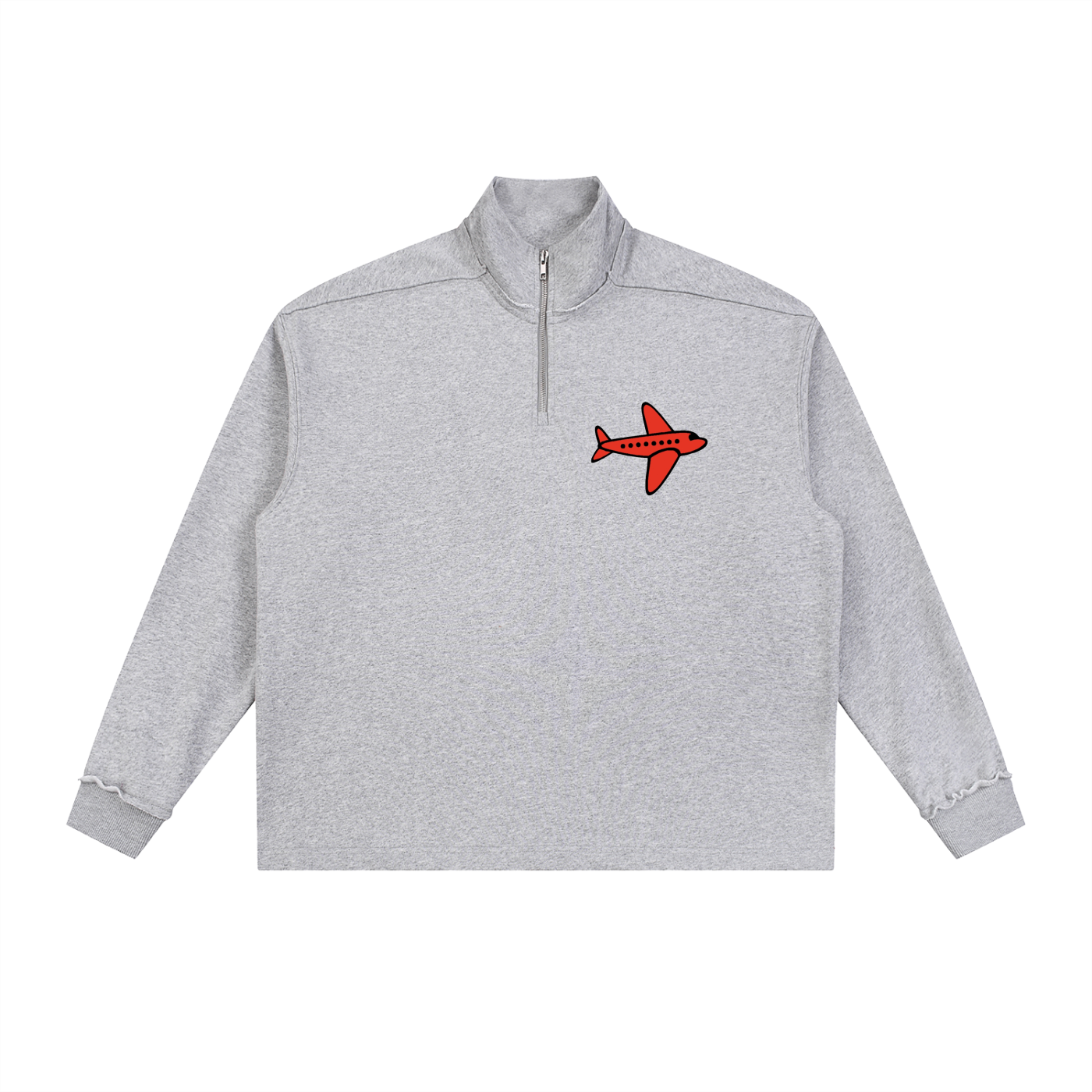 Top Flight Half-Zip Rolled Edge Fleece Sweatshirt (DTG)