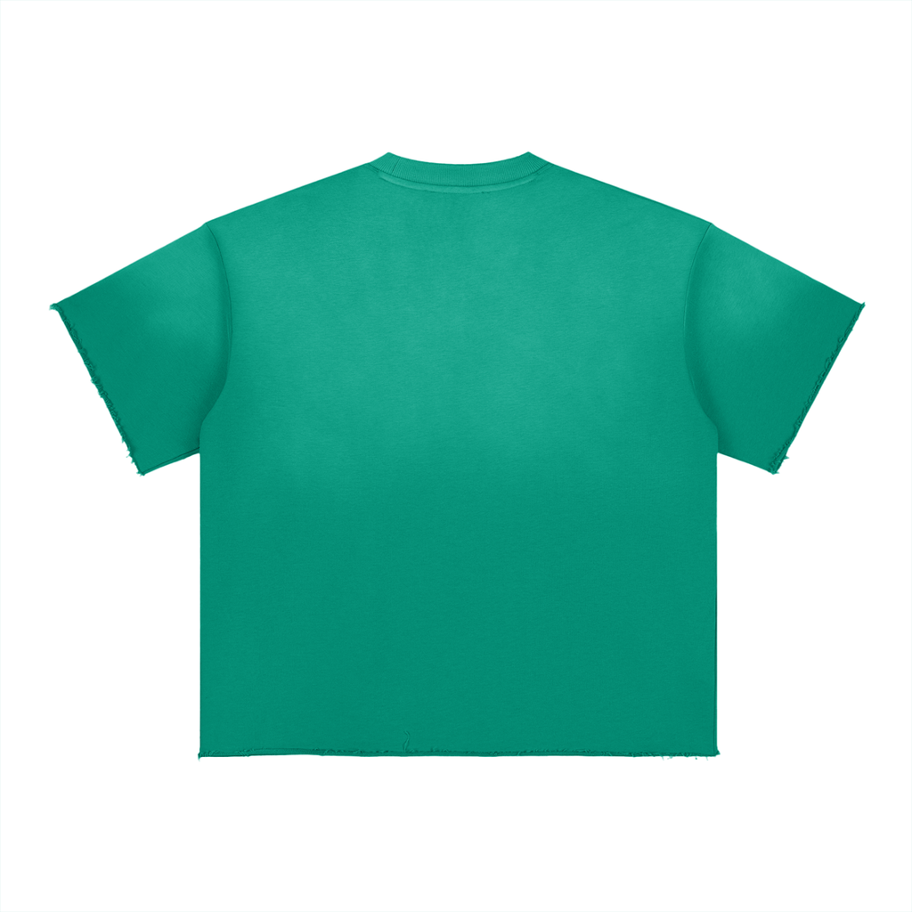 TF Unisex Groovy Sun Fade Raw Edge T-Shirt
