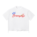 TF Basquiat Brownsville Snow Wash Raw-Hem Boxy T-shirt (DTG)
