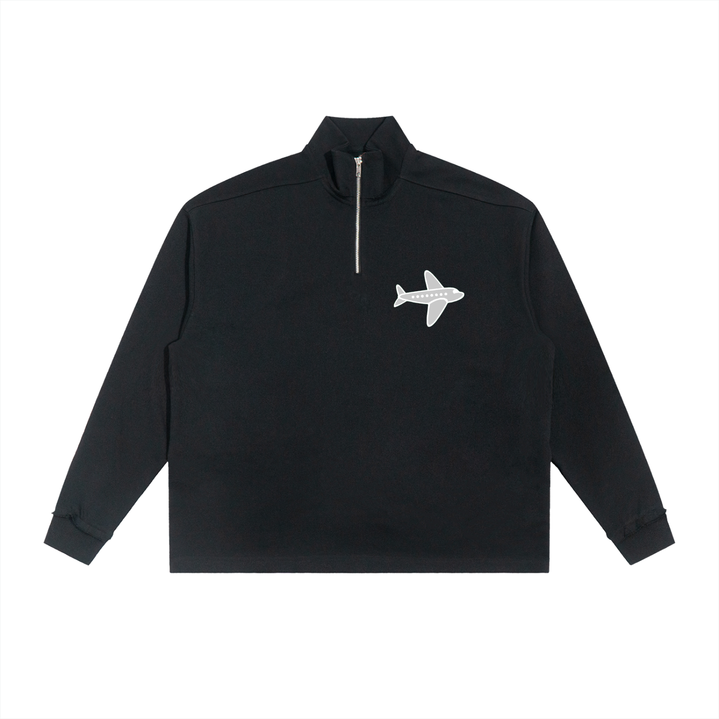 Top Flight Half-Zip Rolled Edge Fleece Sweatshirt (DTG)