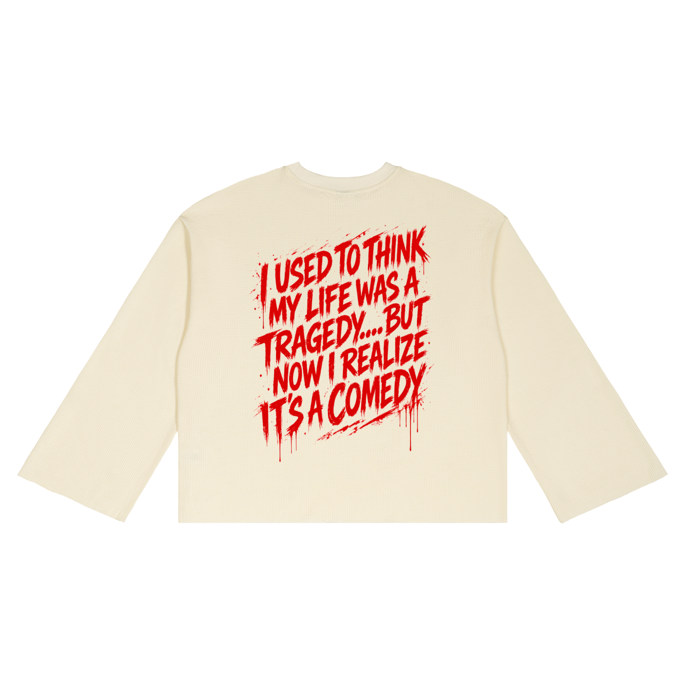 Unisex Top Flight Villain Quote Raw Edge T-Shirt (DTG)
