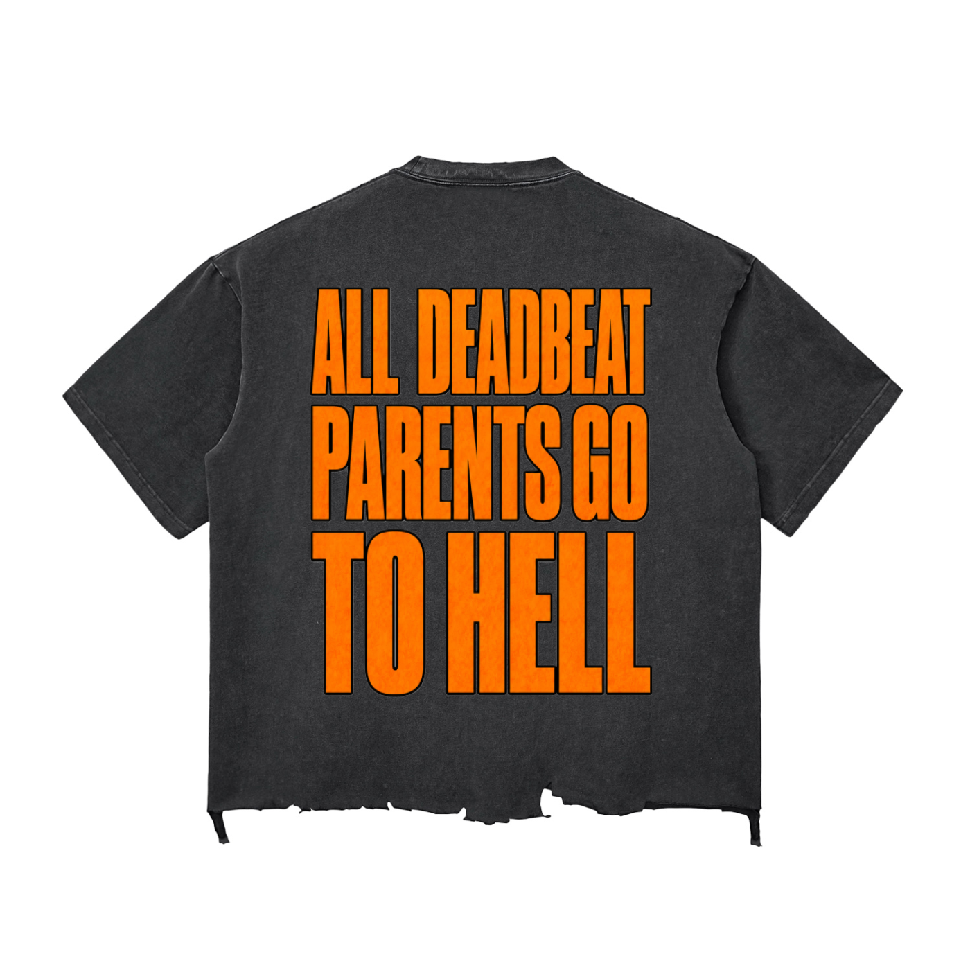 TF Deadbeat Snow Wash Raw-Hem Boxy T-shirt
