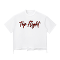 TF TRAP Snow Wash Raw-Hem Boxy T-shirt