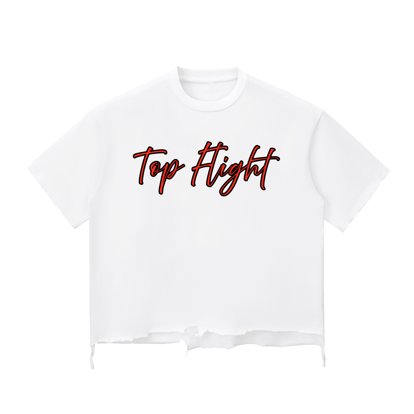 TF TRAP Snow Wash Raw-Hem Boxy T-shirt