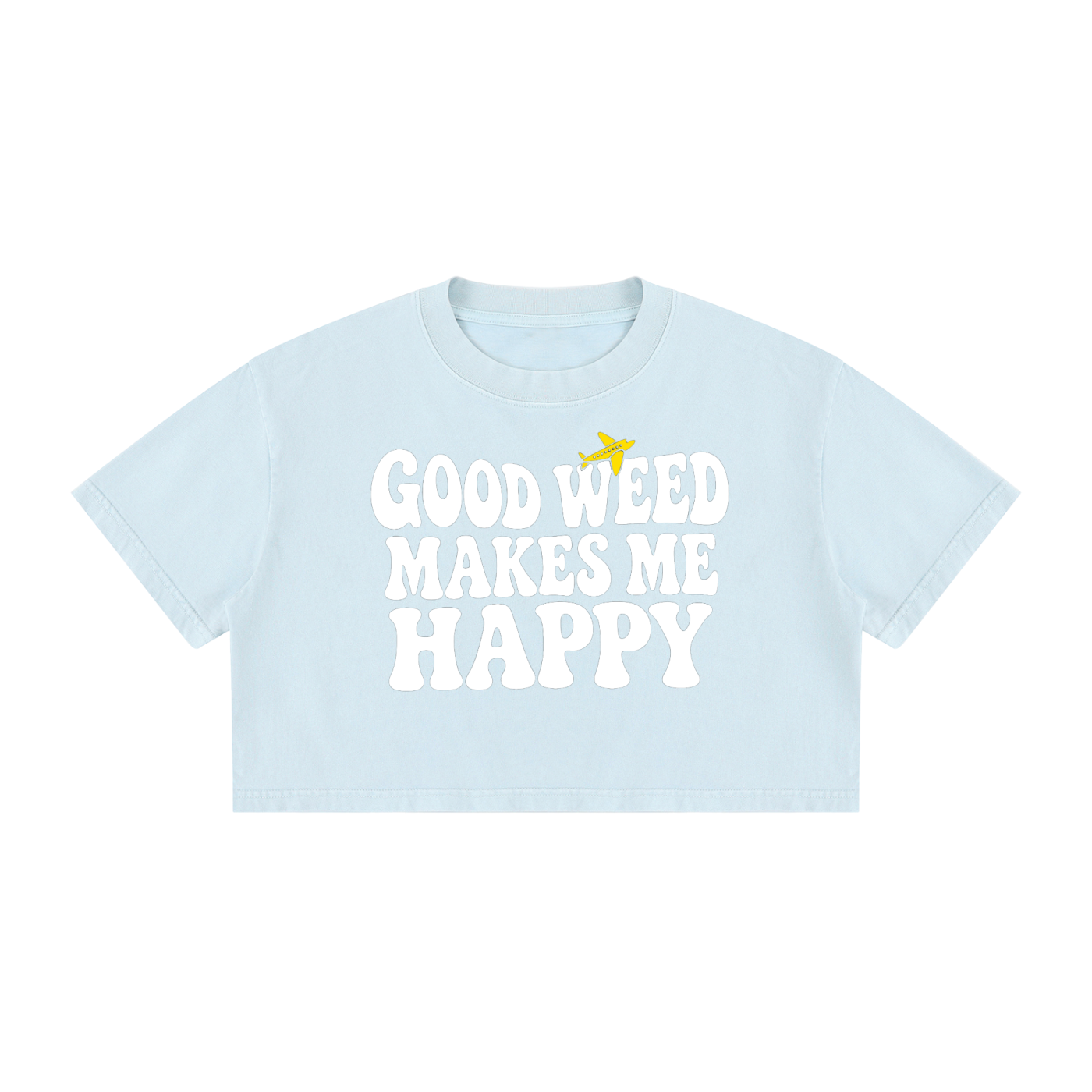 TF Groovy Mineral Wash Cotton Crop T-Shirt