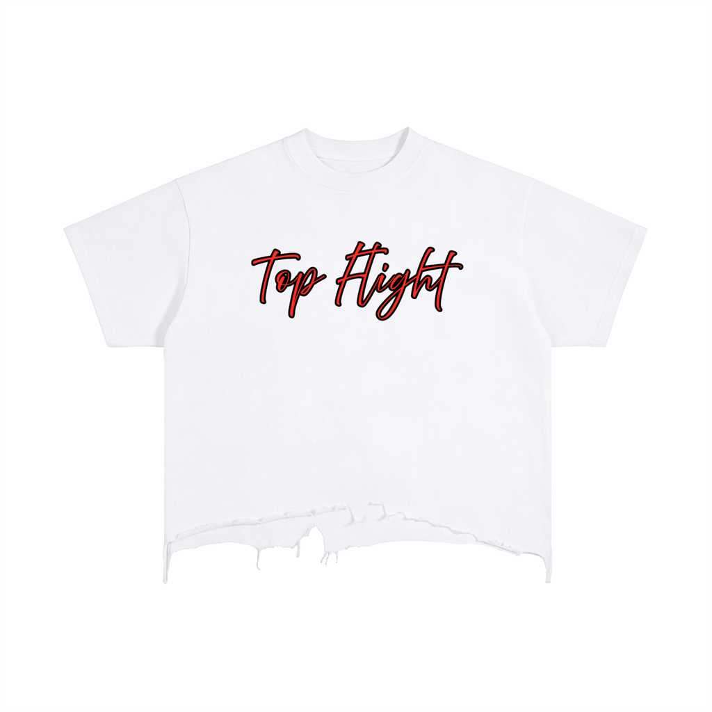 TF TRAP Vintage Wash Boxy Hem T-Shirt