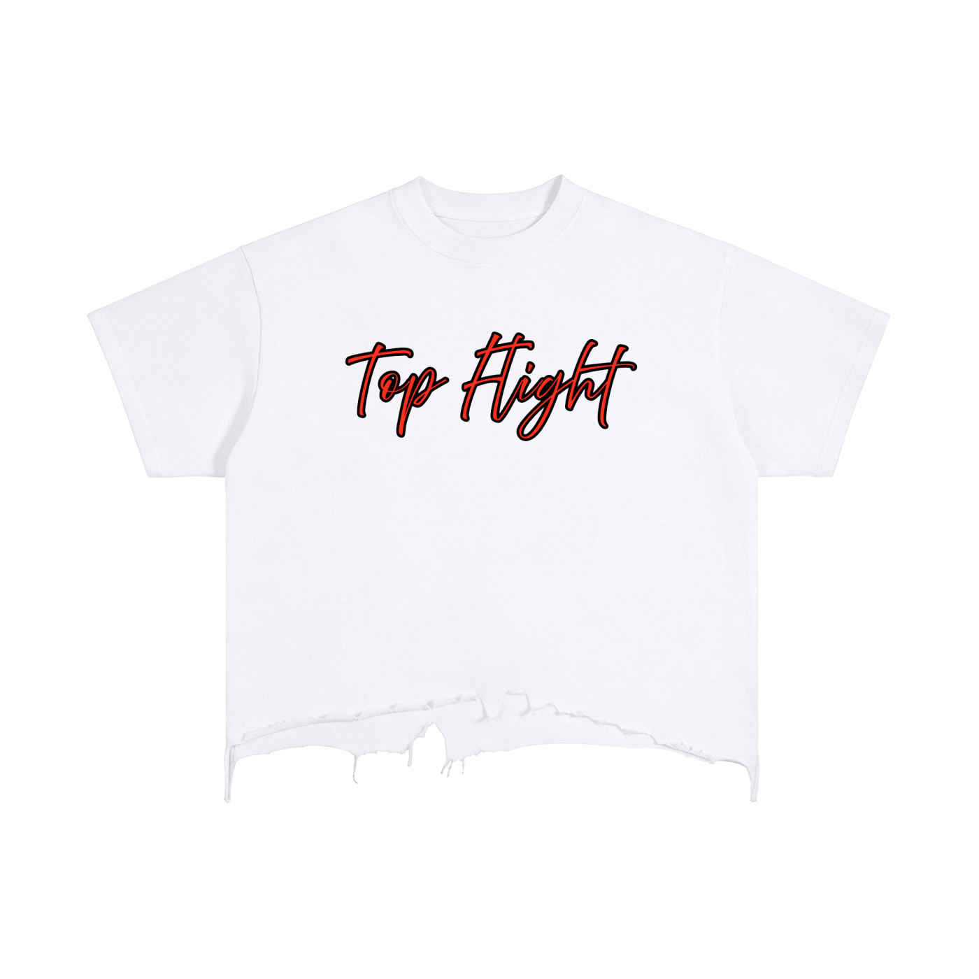 TF TRAP Vintage Wash Boxy Hem T-Shirt