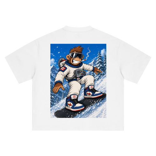 TF Astronaut Monkey Boxy Oversized T-Shirt (DTG)