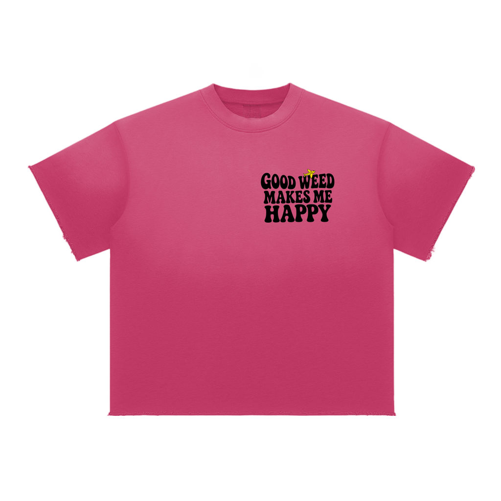 TF Unisex Groovy Sun Fade Raw Edge T-Shirt